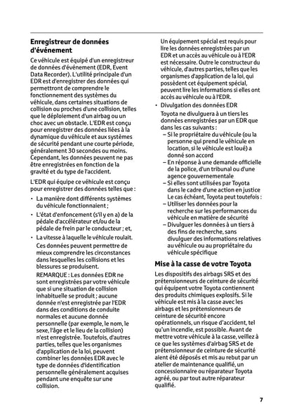 2024-2025 Toyota C-HR Plug-in-Hybrid Owner's Manual | French