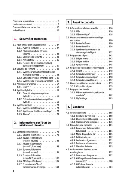 2024-2025 Toyota C-HR Hybrid Owner's Manual | French