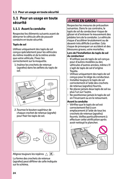 2024-2025 Toyota C-HR Hybrid Owner's Manual | French