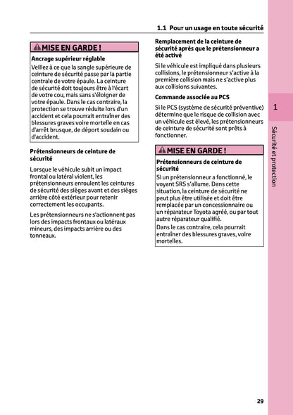 2024-2025 Toyota C-HR Hybrid Owner's Manual | French