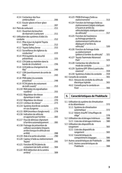 2024-2025 Toyota C-HR Hybrid Owner's Manual | French