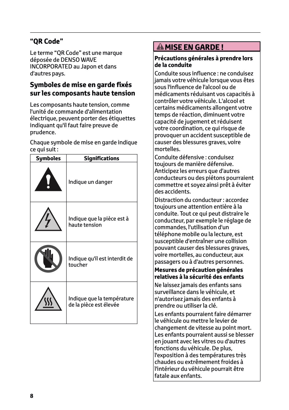 2025-2026 Toyota C-HR Plug-in-Hybrid Owner's Manual | French