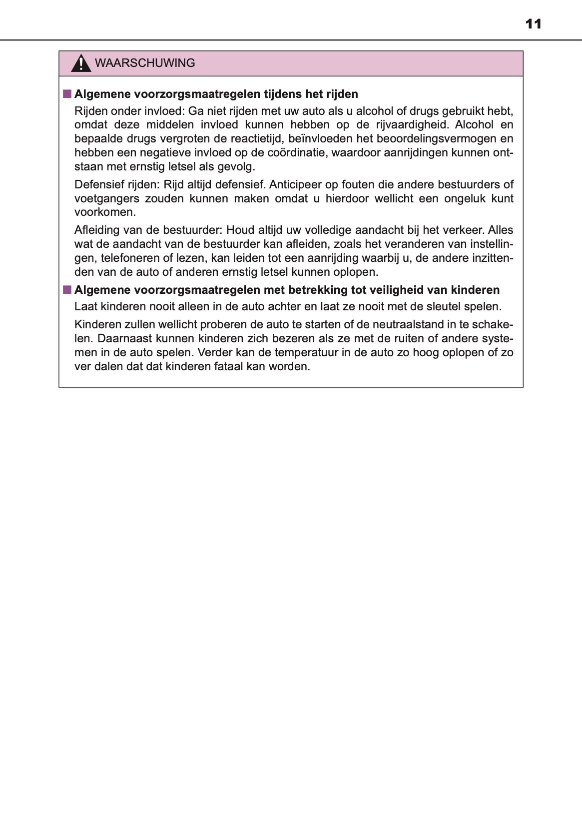 2020-2021 Toyota C-HR Hybrid Owner's Manual | Dutch