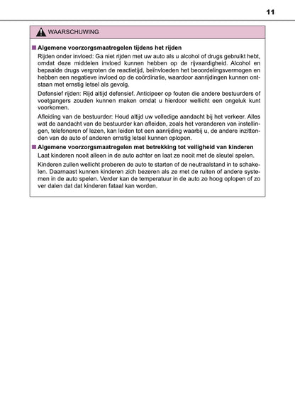 2020-2021 Toyota C-HR Hybrid Owner's Manual | Dutch