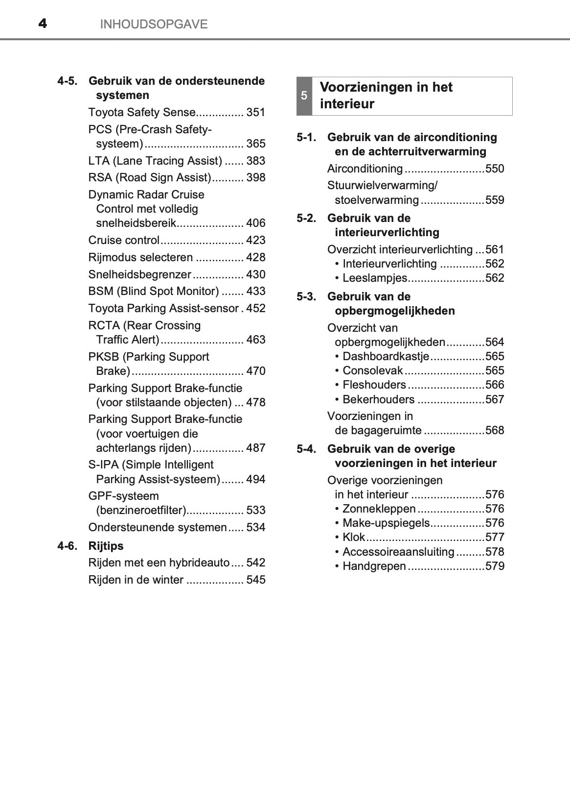 2020-2021 Toyota C-HR Hybrid Owner's Manual | Dutch