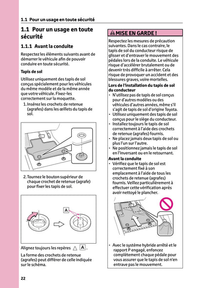 2024-2025 Toyota C-HR Plug-in-Hybrid Owner's Manual | French