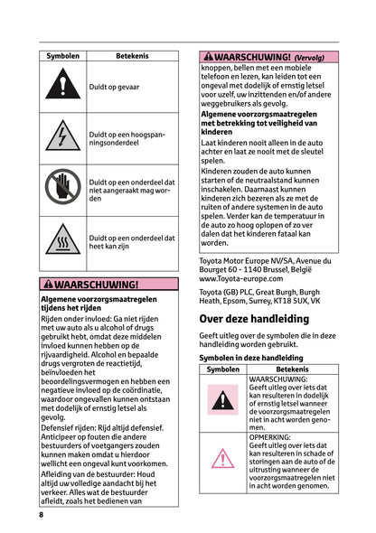 2026 Toyota C-HR Plug-in-Hybrid Gebruikershandleiding | Nederlands