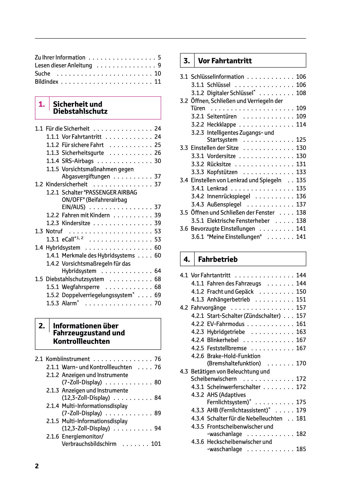2025 Toyota Corolla Cross Hybrid Owner's Manual | German