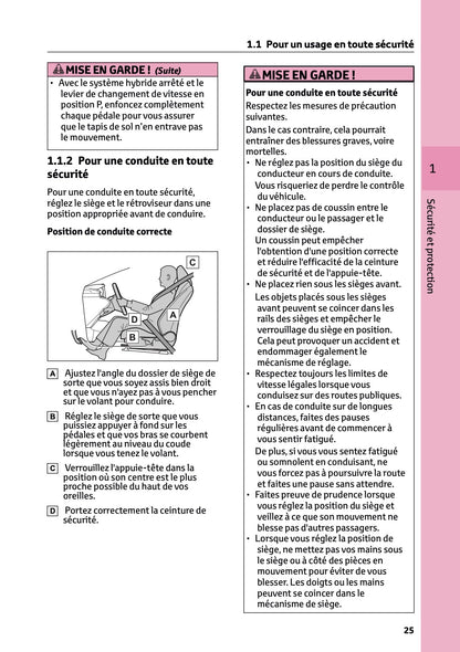 2025 Toyota Corolla Cross Hybrid Owner's Manual | French