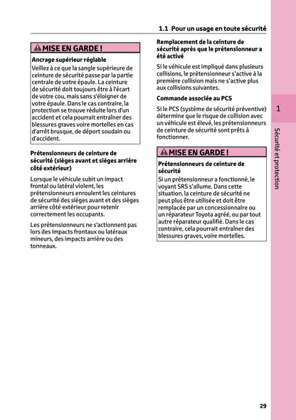 2025 Toyota Corolla Cross Hybrid Owner's Manual | French