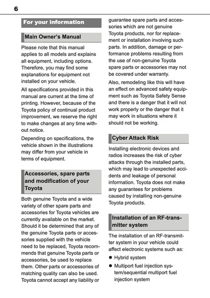 2025 Toyota Corolla Cross Hybrid Owner's Manual | English