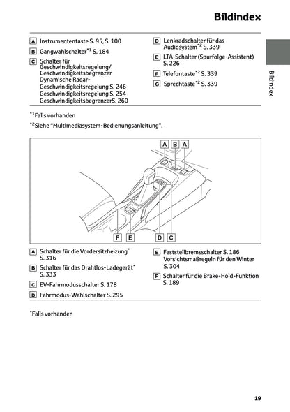 2025 Toyota Corolla Hybrid Hatchback/Touring Sports Bedienungsanleitung | Deutsch