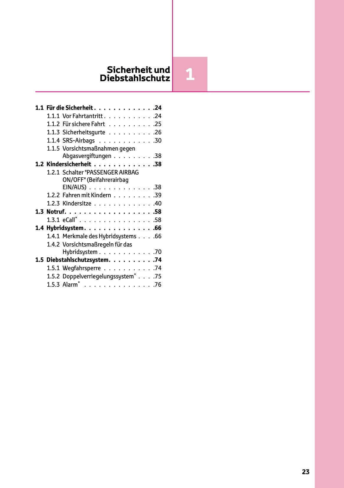 2025 Toyota Corolla Hybrid Hatchback/Touring Sports Bedienungsanleitung | Deutsch