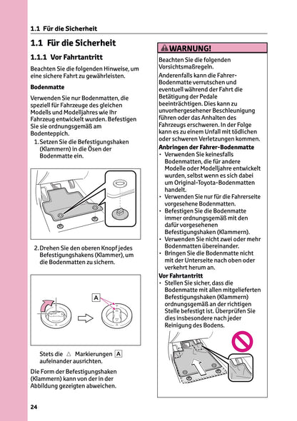 2025 Toyota Corolla Hybrid Hatchback/Touring Sports Bedienungsanleitung | Deutsch
