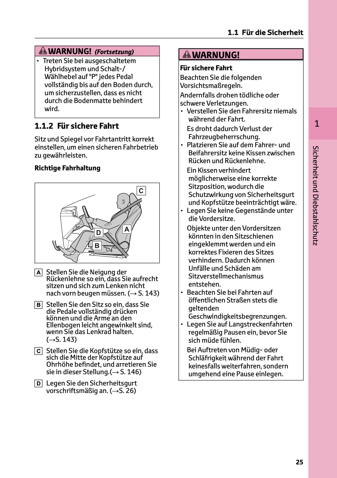 2025 Toyota Corolla Hybrid Hatchback/Touring Sports Bedienungsanleitung | Deutsch