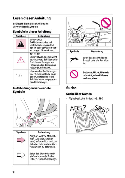 2025 Toyota Corolla Hybrid Hatchback/Touring Sports Bedienungsanleitung | Deutsch