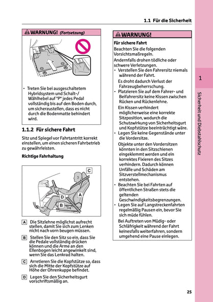 2026 Toyota Corolla Hybrid Hatchback/Touring Sports Owner's Manual | German