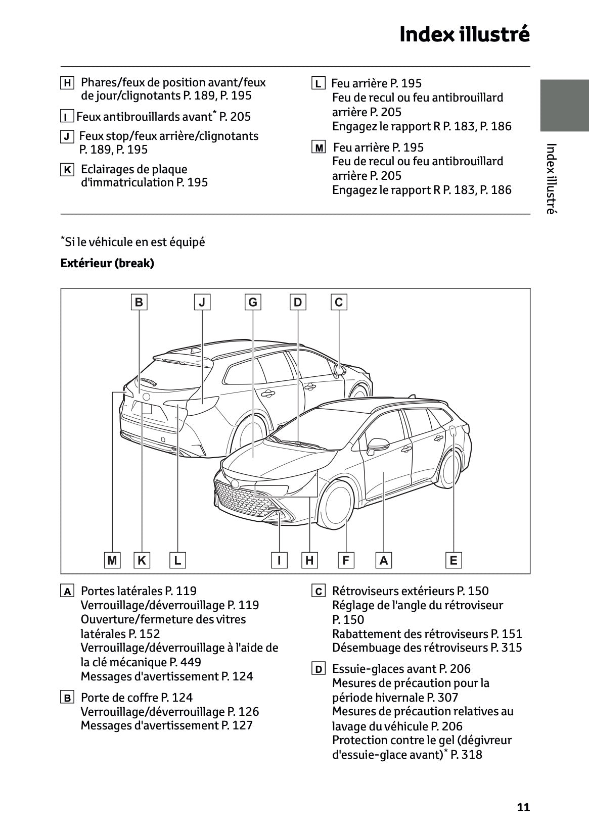 2025 Toyota Corolla Hybrid Hatchback/Touring Sports Manuel du propriétaire | Français