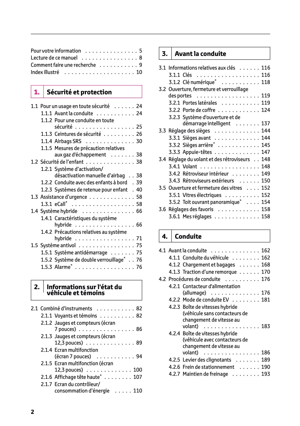 2025 Toyota Corolla Hybrid Hatchback/Touring Sports Manuel du propriétaire | Français