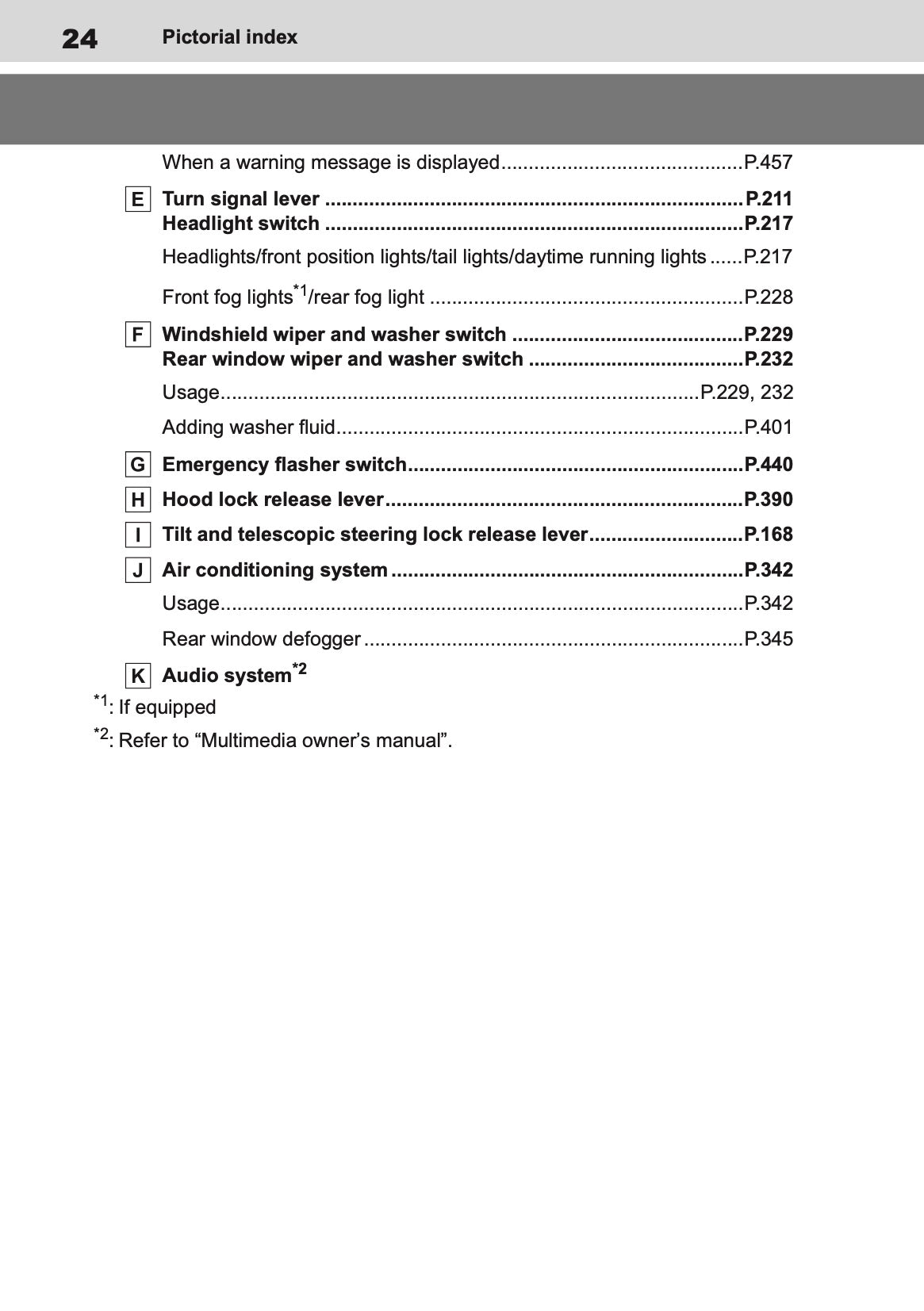 2025 Toyota Corolla Hybrid Hatchback/Touring Sports Owner's Manual | English