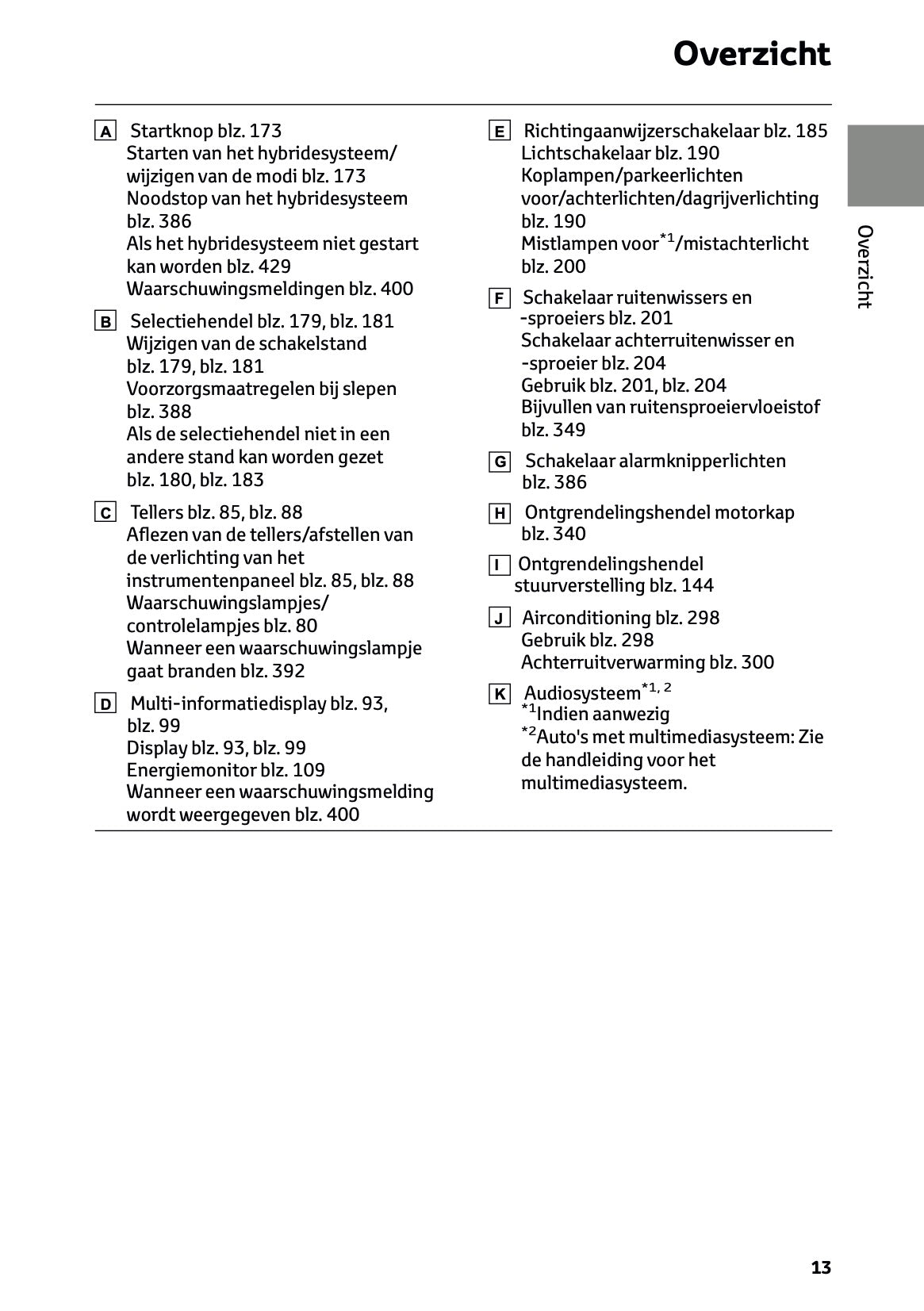 2023 Toyota Corolla Hybrid Hatchback/Touring Sports Gebruikershandleiding | Nederlands