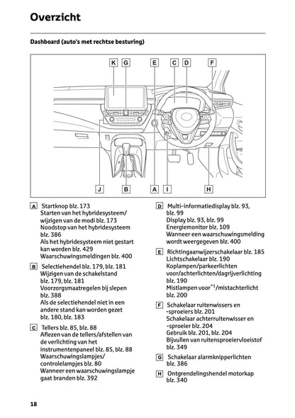 2023 Toyota Corolla Hybrid Hatchback/Touring Sports Gebruikershandleiding | Nederlands