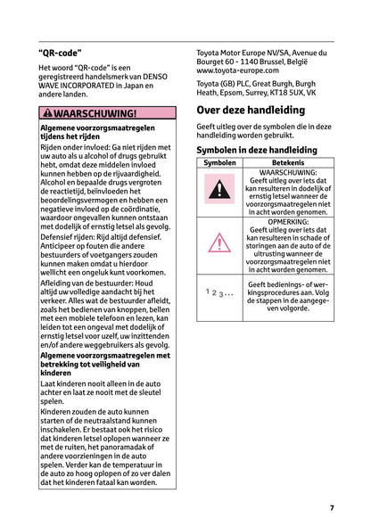 2023 Toyota Corolla Hybrid Hatchback/Touring Sports Gebruikershandleiding | Nederlands