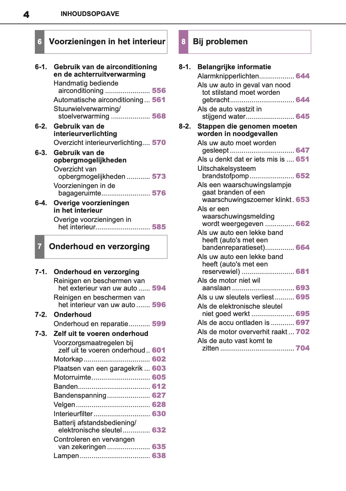 2020-2022 Toyota Corolla Hatchback/Touring Sports Owner's Manual | Dutch