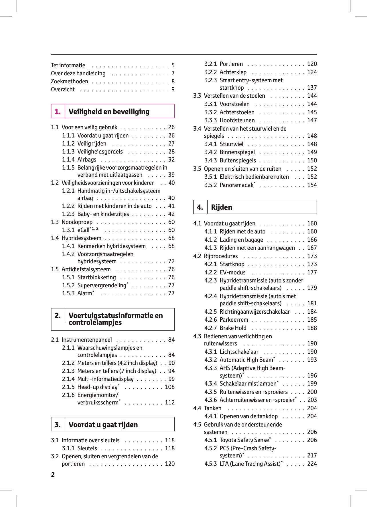 2022-2023 Toyota Corolla Hybrid Hatchback/Touring Sports Gebruikershandleiding | Nederlands