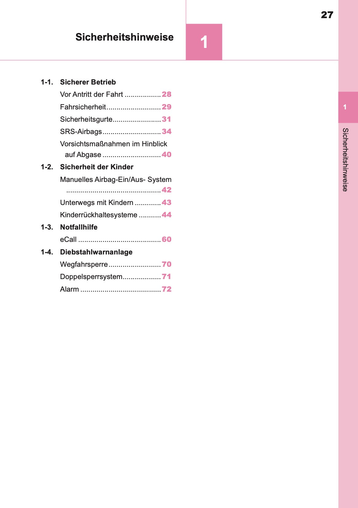 2024-2025 Toyota GR Yaris Owner's Manual | German