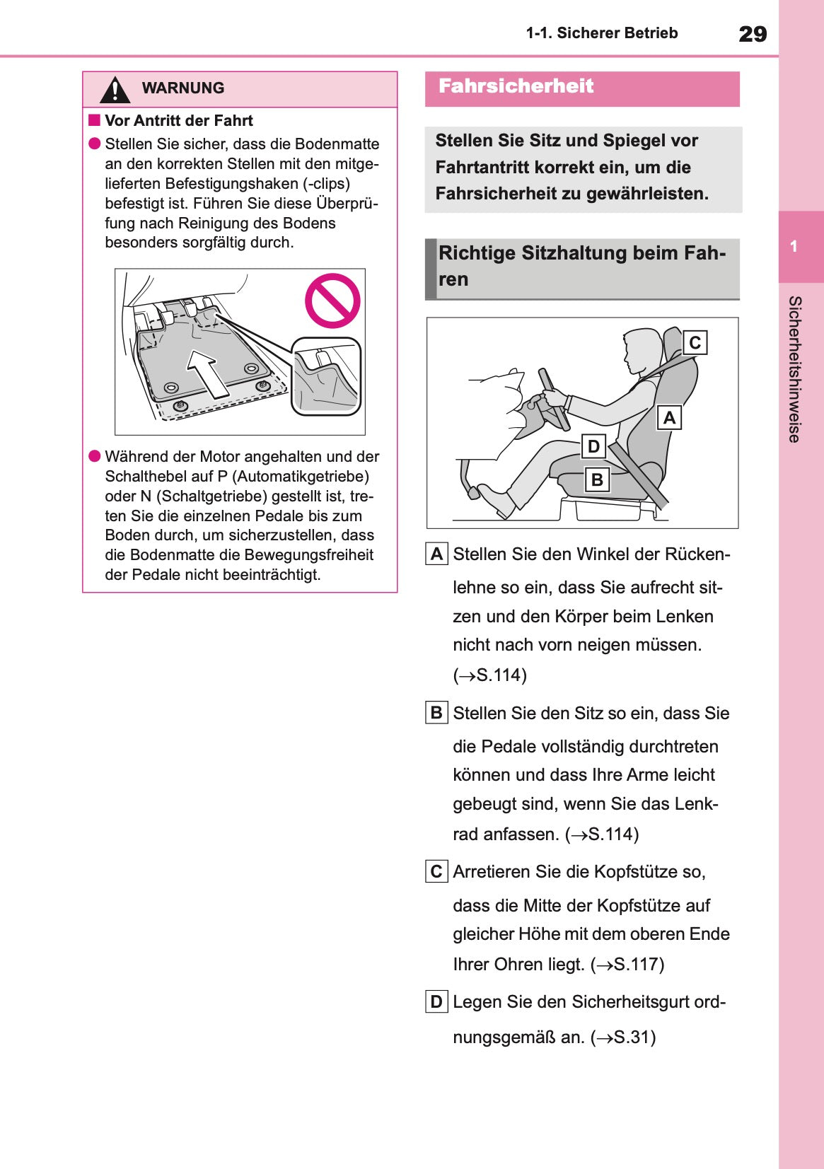 2024-2025 Toyota GR Yaris Owner's Manual | German