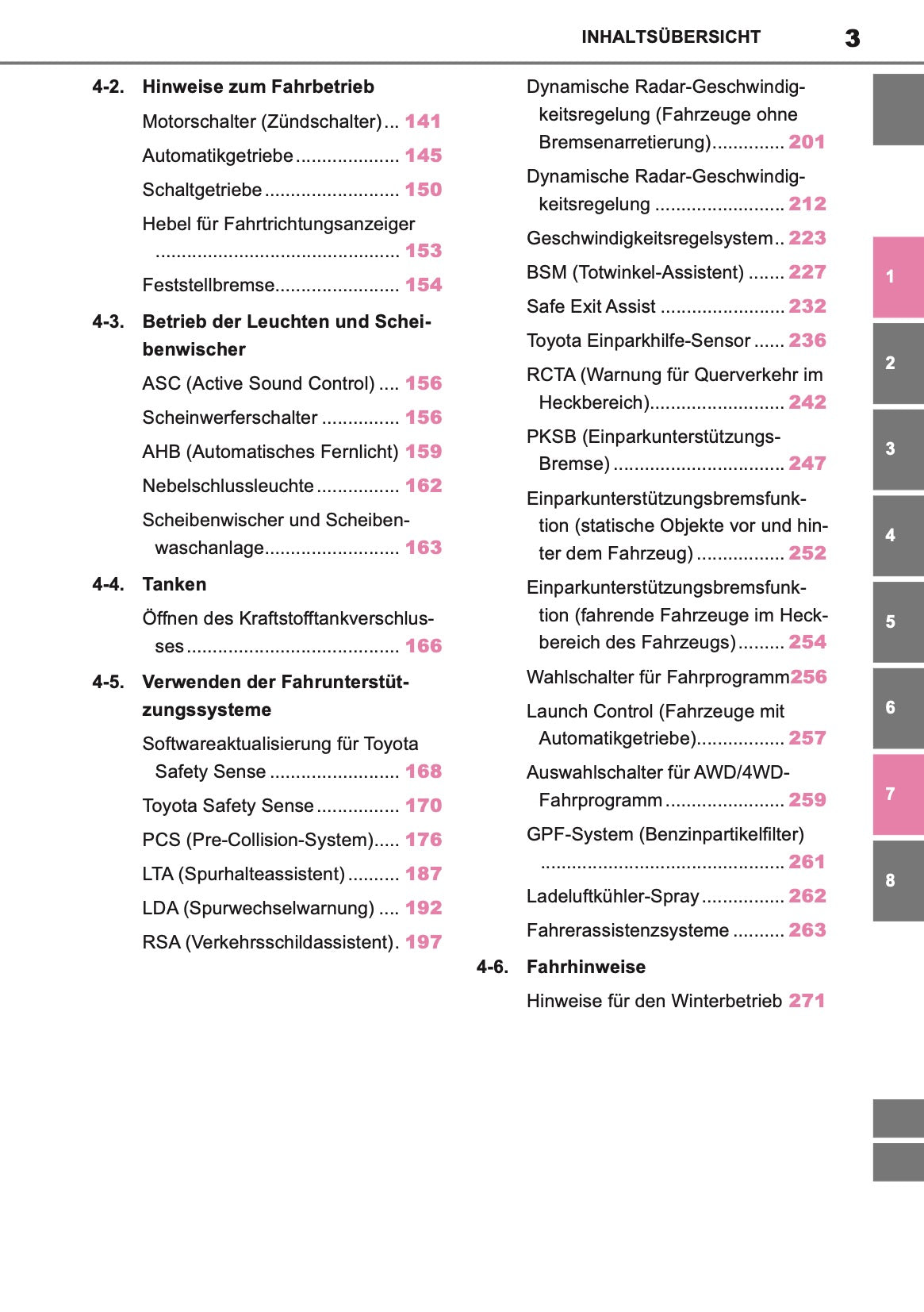 2024-2025 Toyota GR Yaris Owner's Manual | German