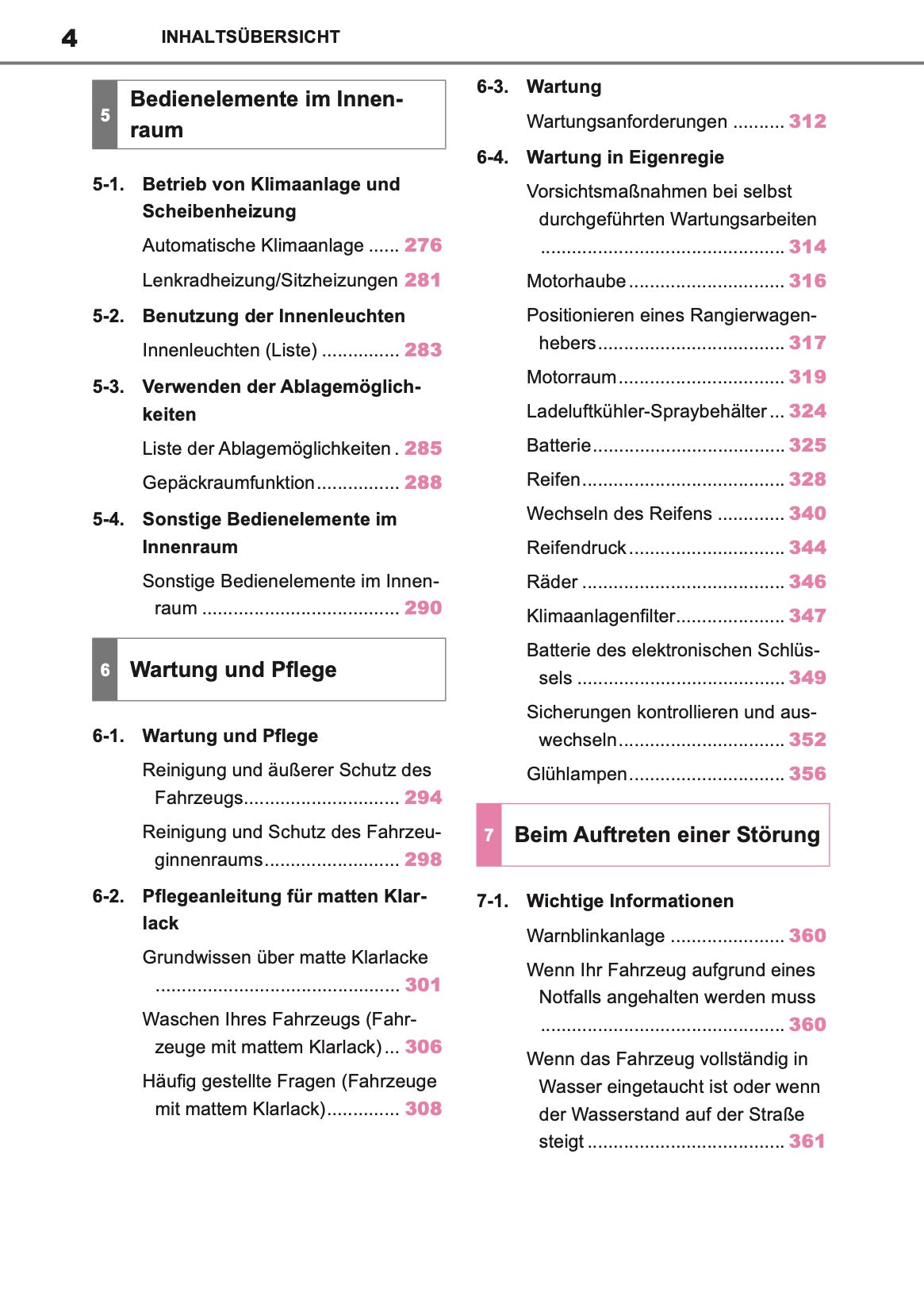 2024-2025 Toyota GR Yaris Owner's Manual | German