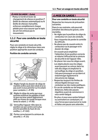 2024-2025 Toyota GR Yaris Owner's Manual | French