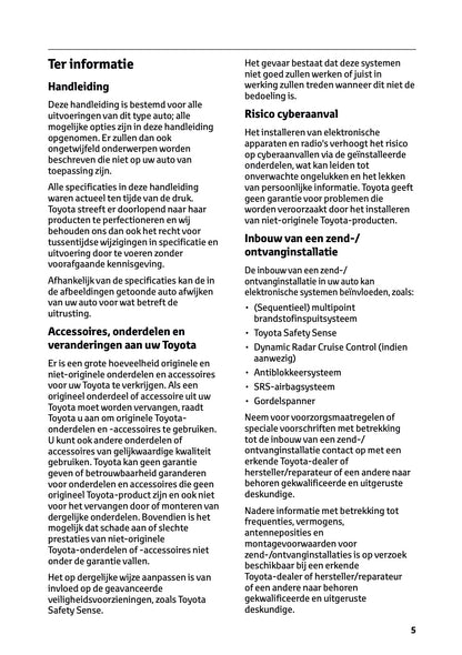 2024-2025 Toyota GR Yaris Gebruikershandleiding | Nederlands