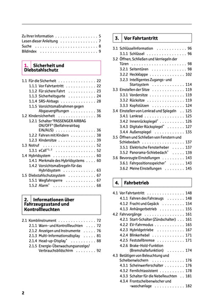 2024-2025 Toyota Highlander Hybrid Owner's Manual | German
