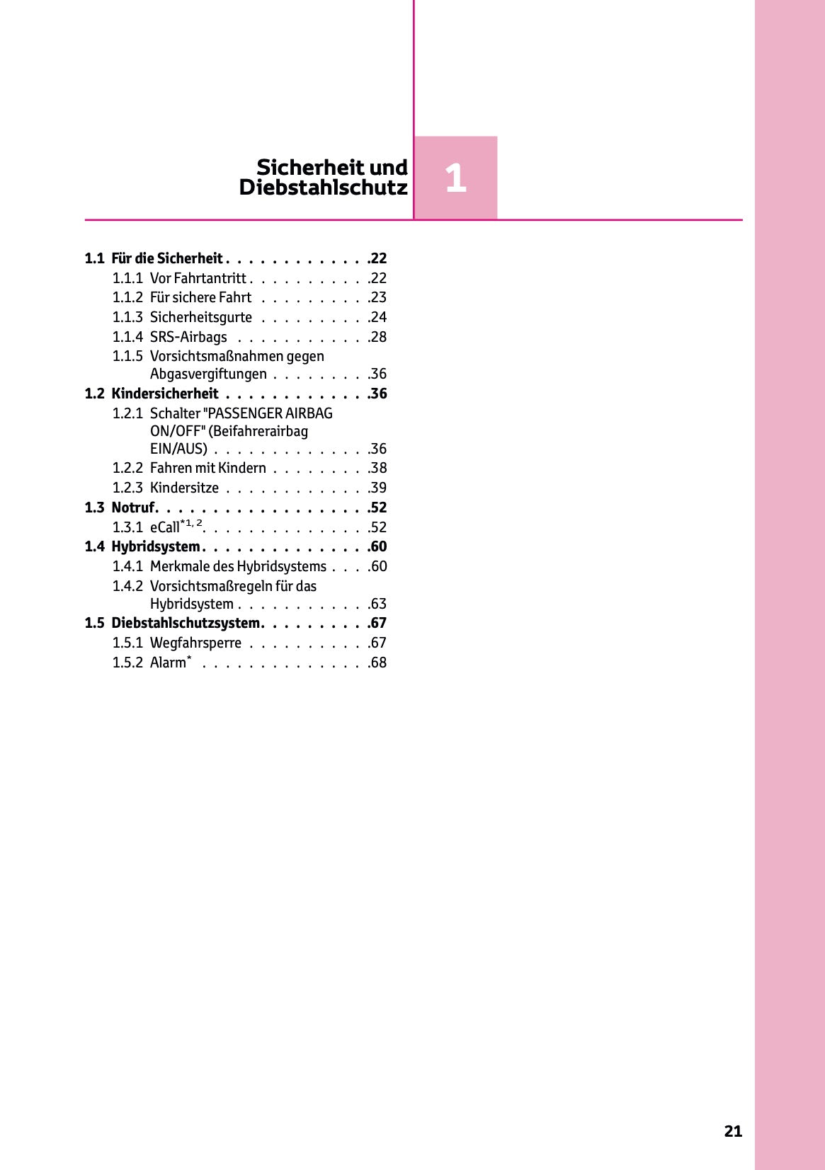 2024-2025 Toyota Highlander Hybrid Owner's Manual | German