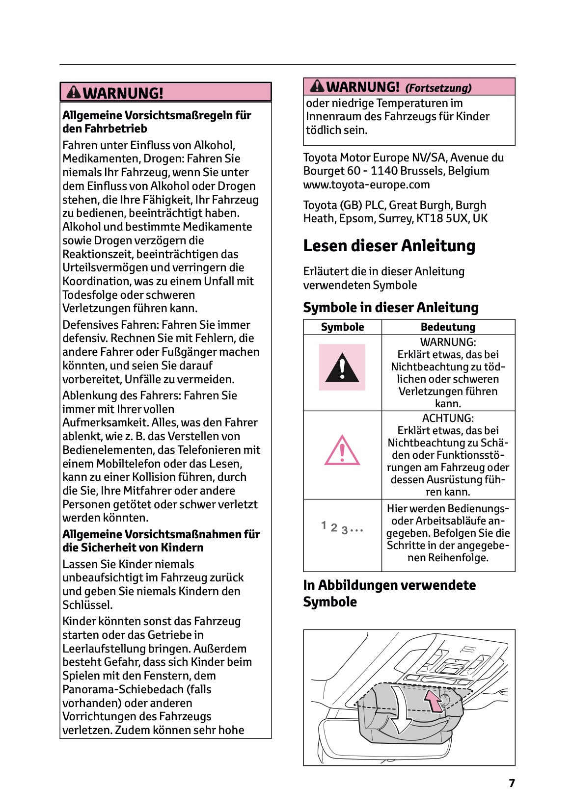 2024-2025 Toyota Highlander Hybrid Owner's Manual | German