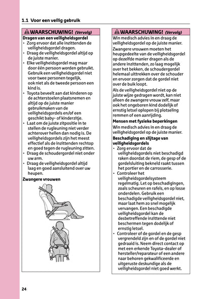 2024-2025 Toyota Highlander Hybrid Owner's Manual | Dutch