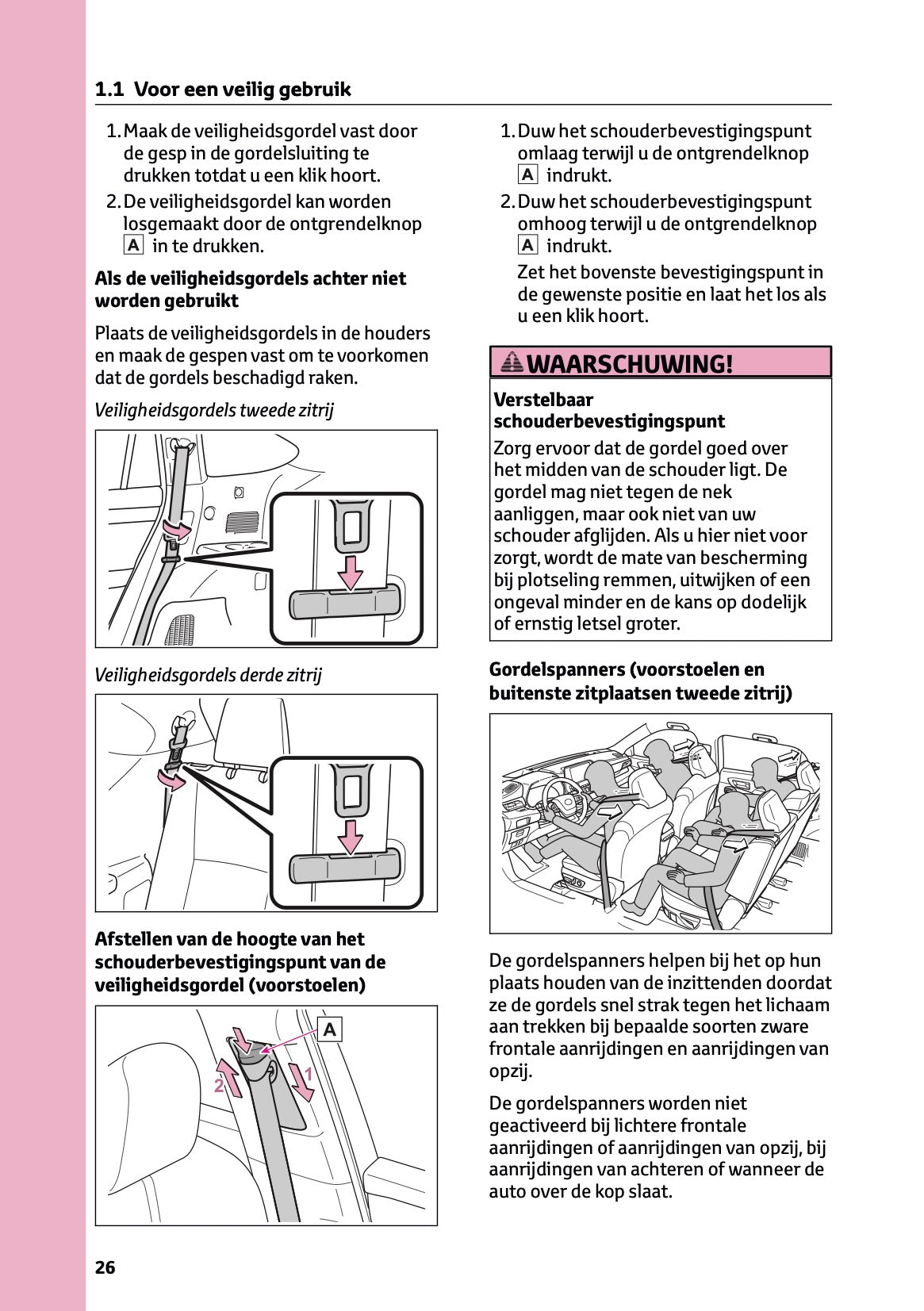 2024-2025 Toyota Highlander Hybrid Owner's Manual | Dutch