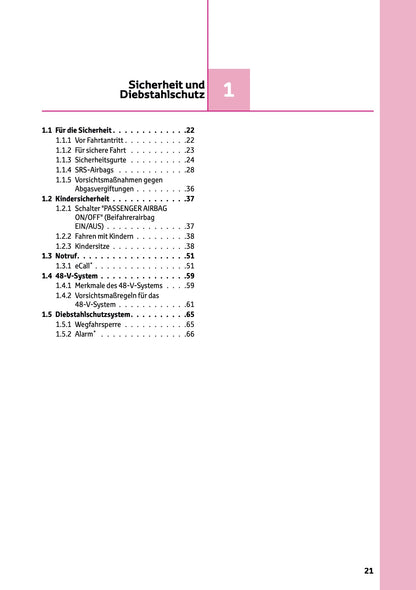 2024-2025 Toyota Hilux 48V Owner's Manual | German