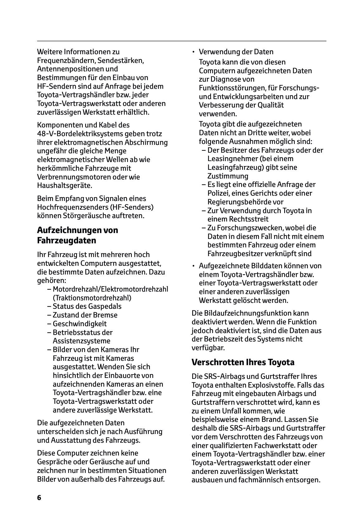 2024-2025 Toyota Hilux 48V Owner's Manual | German