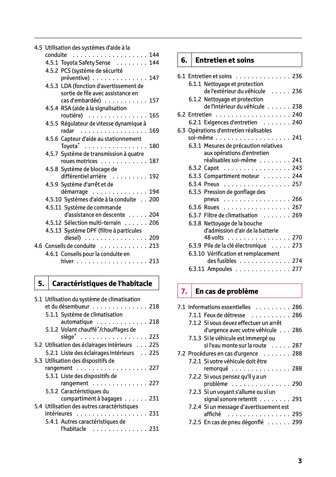 2024-2025 Toyota Hilux 48V Owner's Manual | French