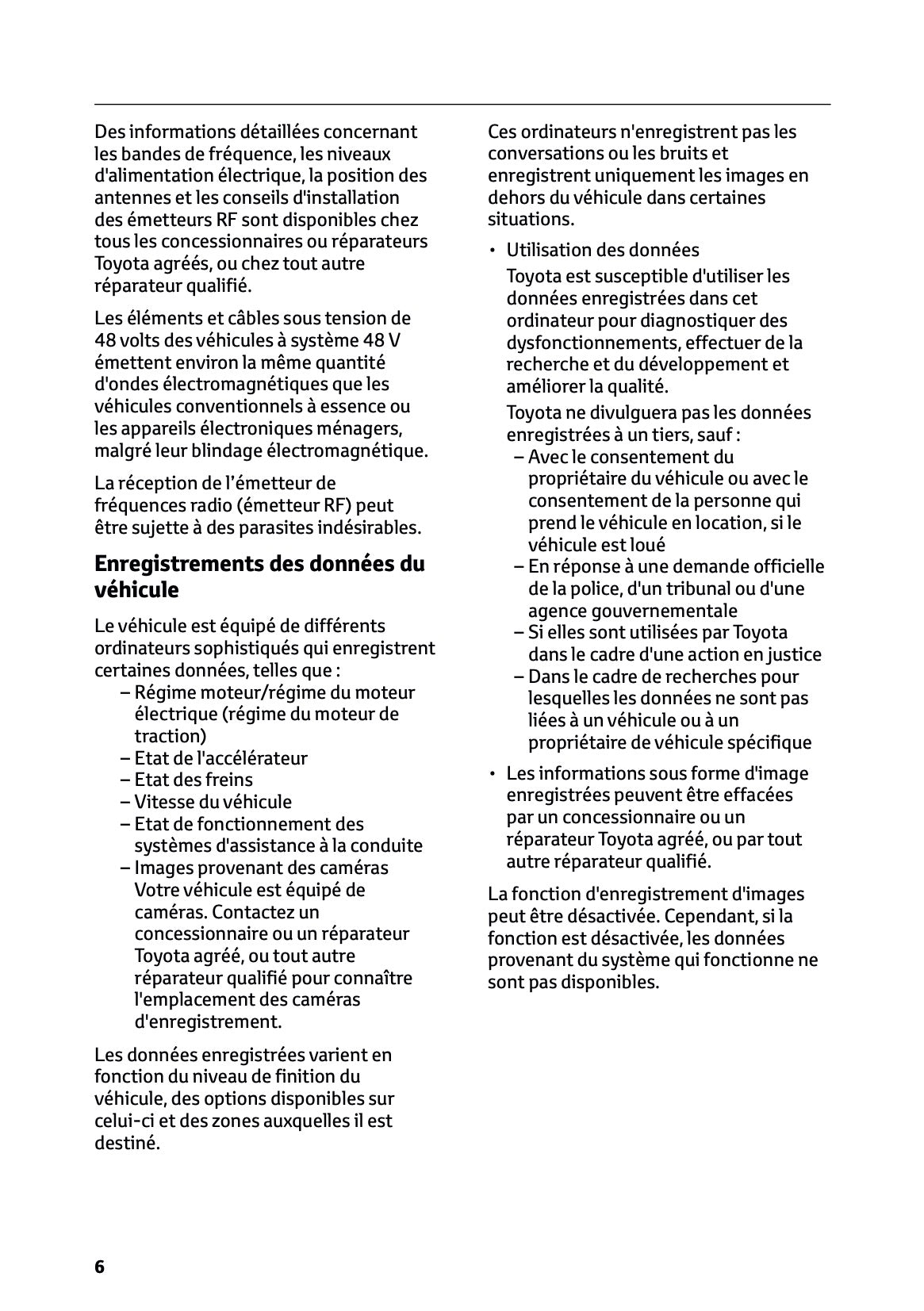 2024-2025 Toyota Hilux 48V Owner's Manual | French