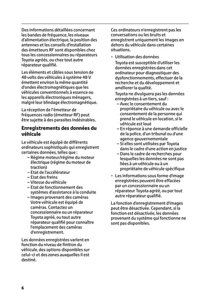 2024-2025 Toyota Hilux 48V Owner's Manual | French