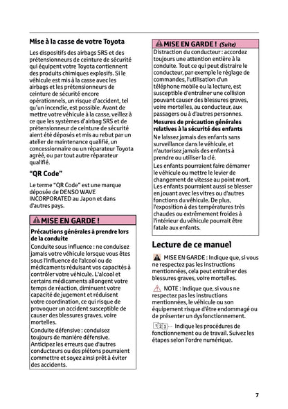 2024-2025 Toyota Hilux 48V Owner's Manual | French