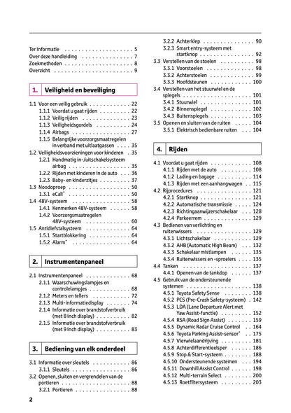 2024-2025 Toyota Hilux 48V Owner's Manual | Dutch