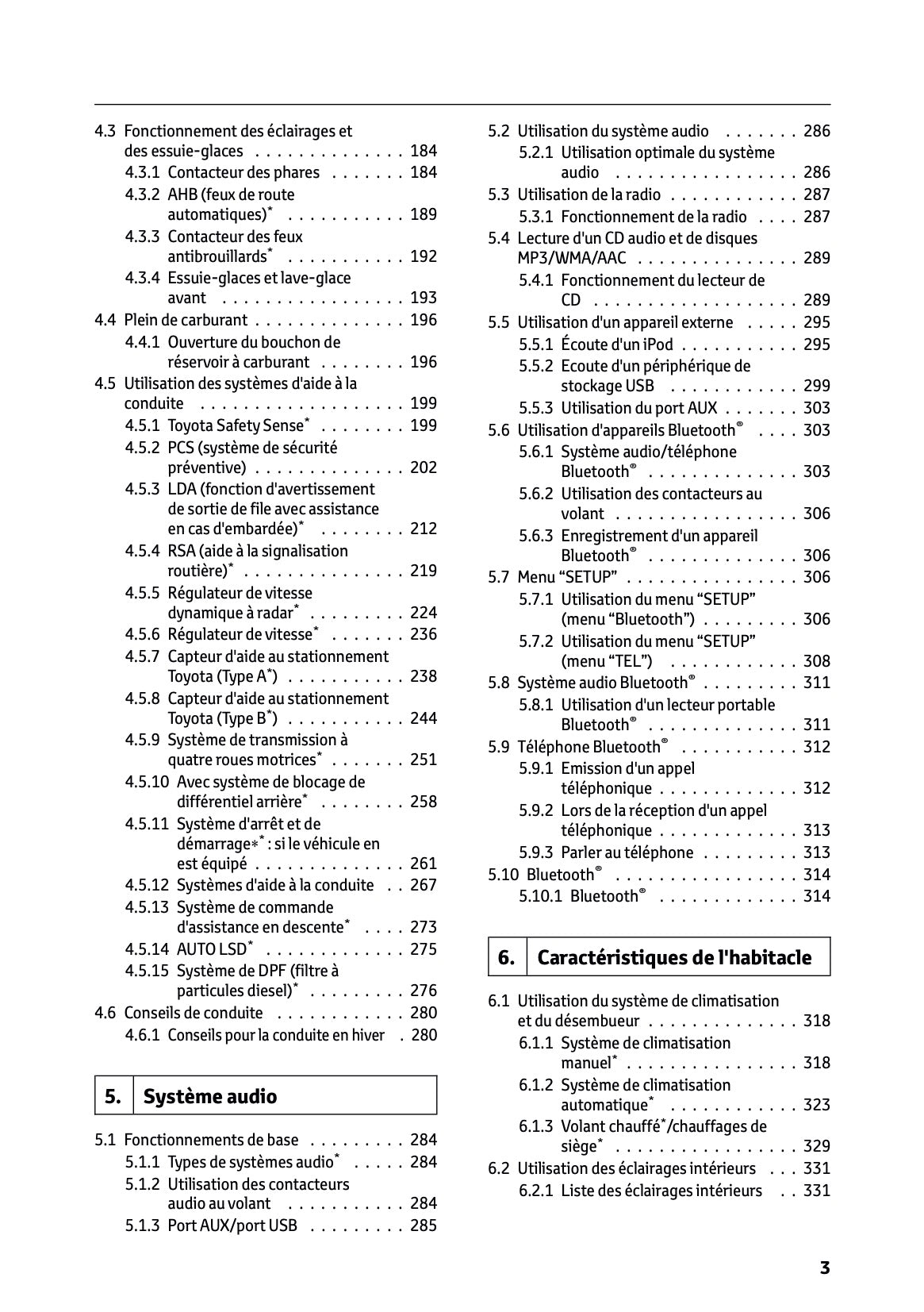 2024-2025 Toyota Hilux Owner's Manual | French