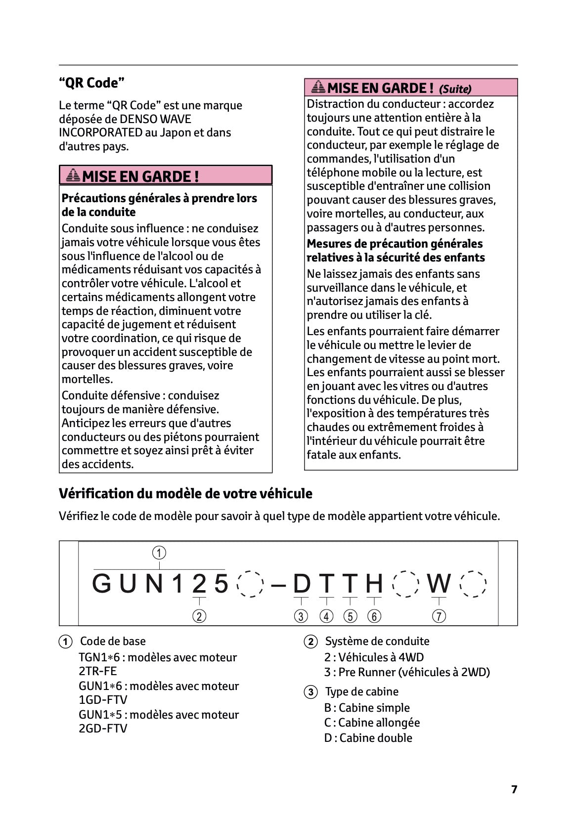 2024-2025 Toyota Hilux Owner's Manual | French