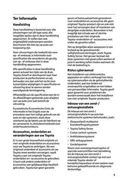 2024-2025 Toyota Hilux Gebruikershandleiding | Nederlands